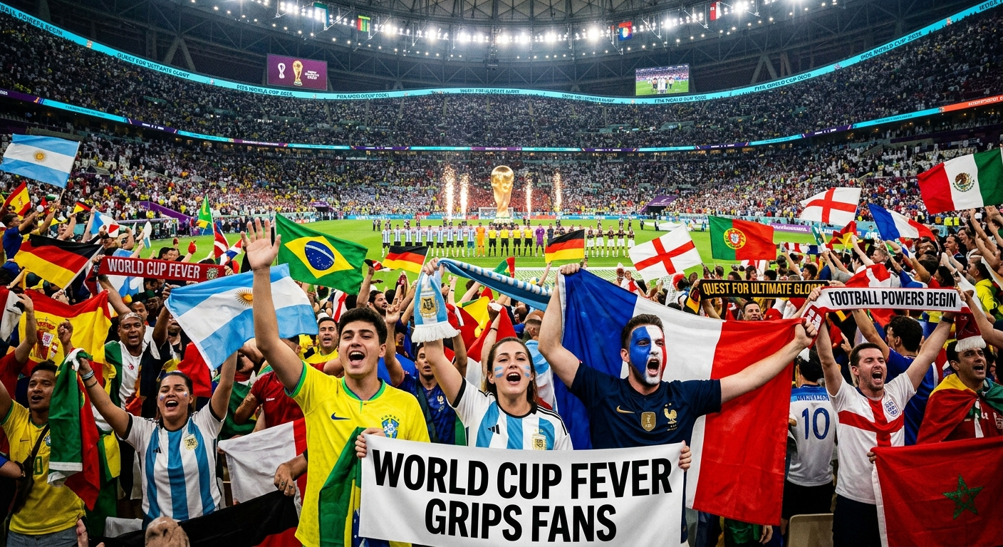 World Cup Fever Grips Fans as Global Football Powers Begin Quest for Ultimate Glory