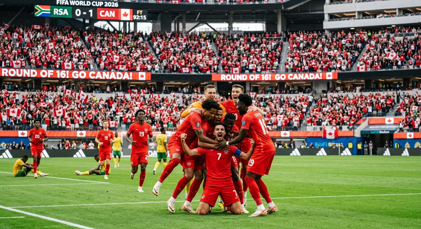 Canada Makes History with Dramatic Late Victory Over South Africa to Reach FIFA World Cup Round of 16