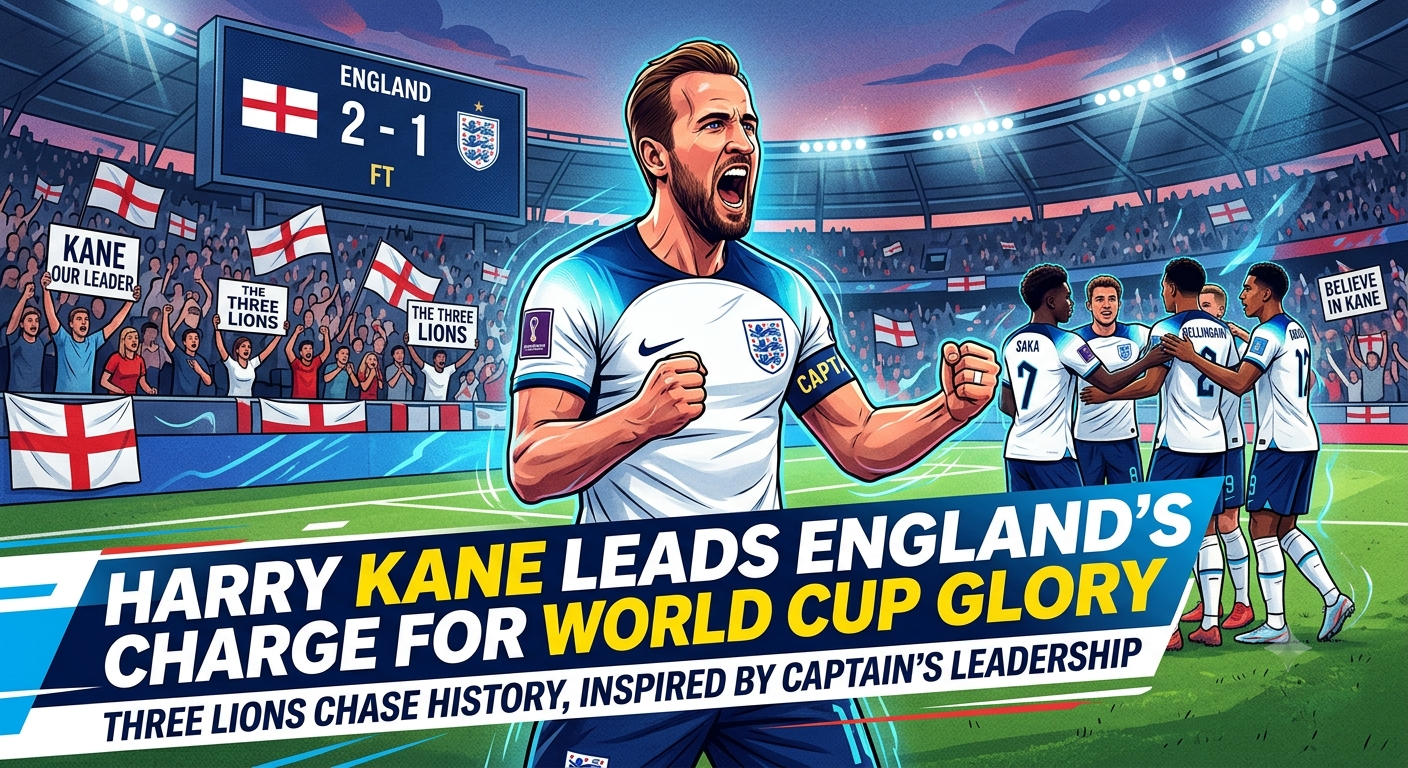 Harry Kane’s Heroic Late Double Complete England Comeback to Keep the Three Lions World Cup Dream Alive Against Mexico Next