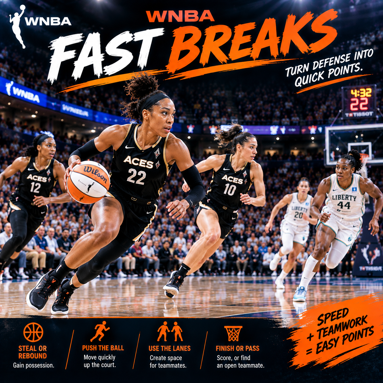 WNBA Fast Breaks: How Teams Turn Defense Into Quick Points