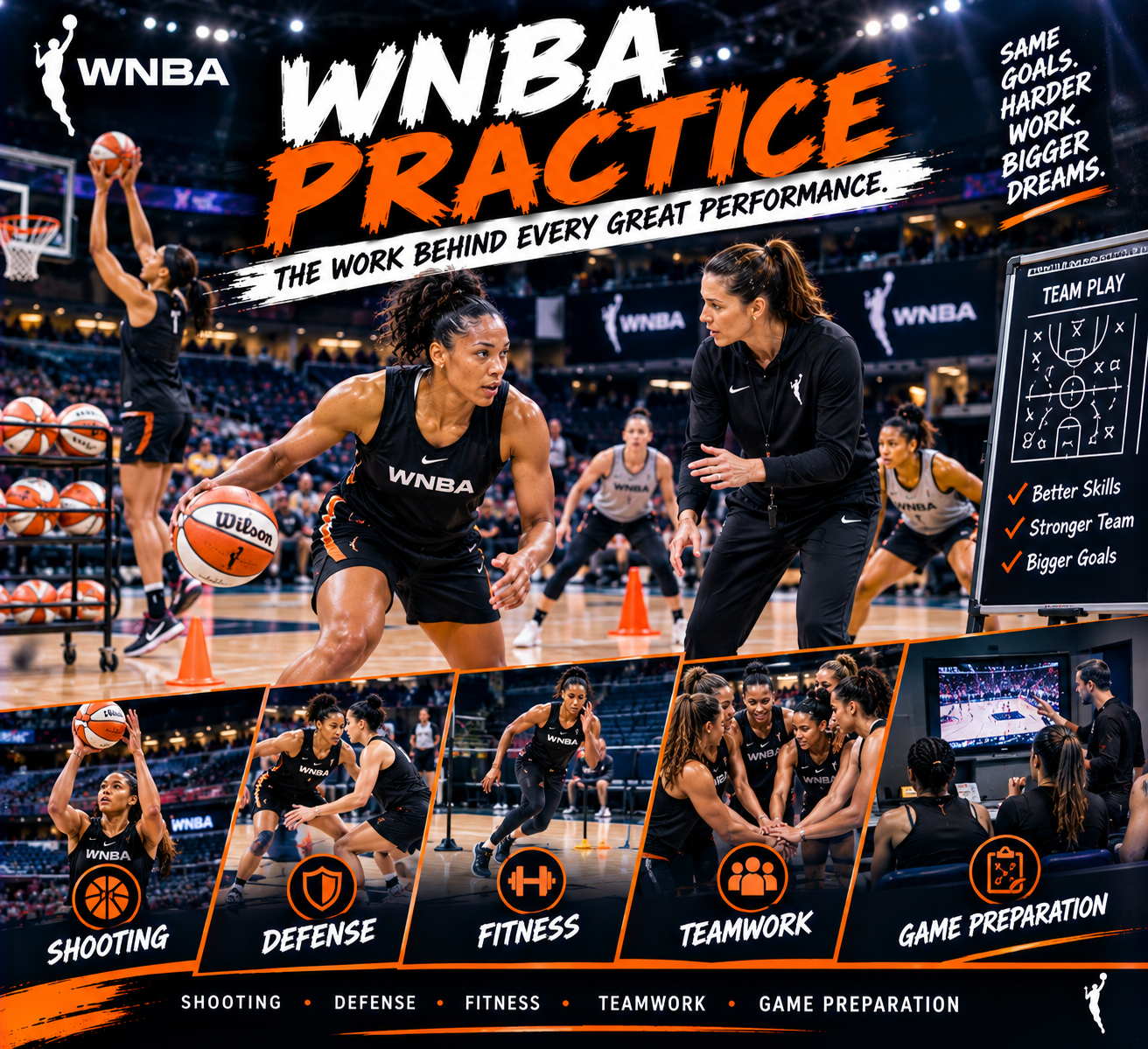 WNBA Practice: How Players Prepare for Games and Improve Their Skills